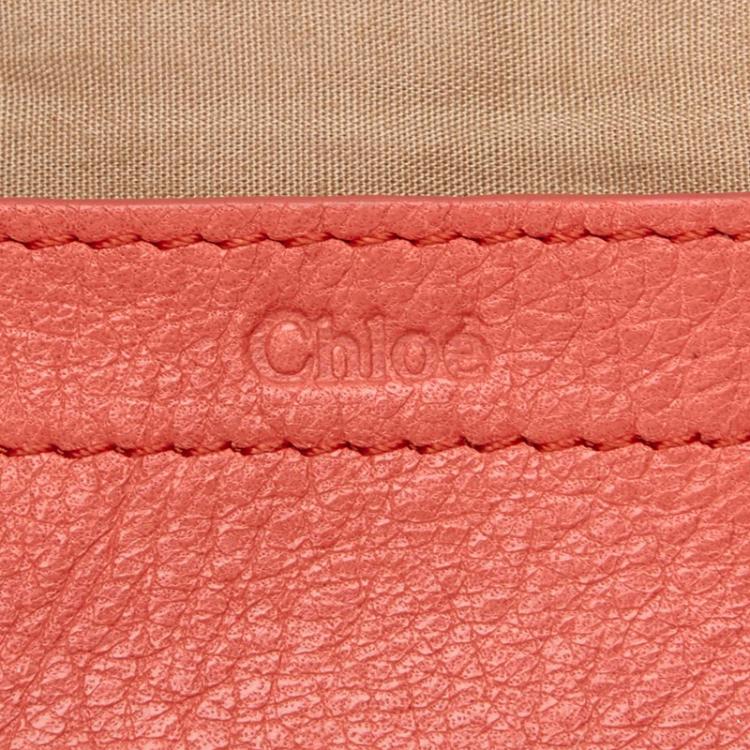 مملوكة مسبقًا Chloe Pink Leather Lily Shoulder Bag