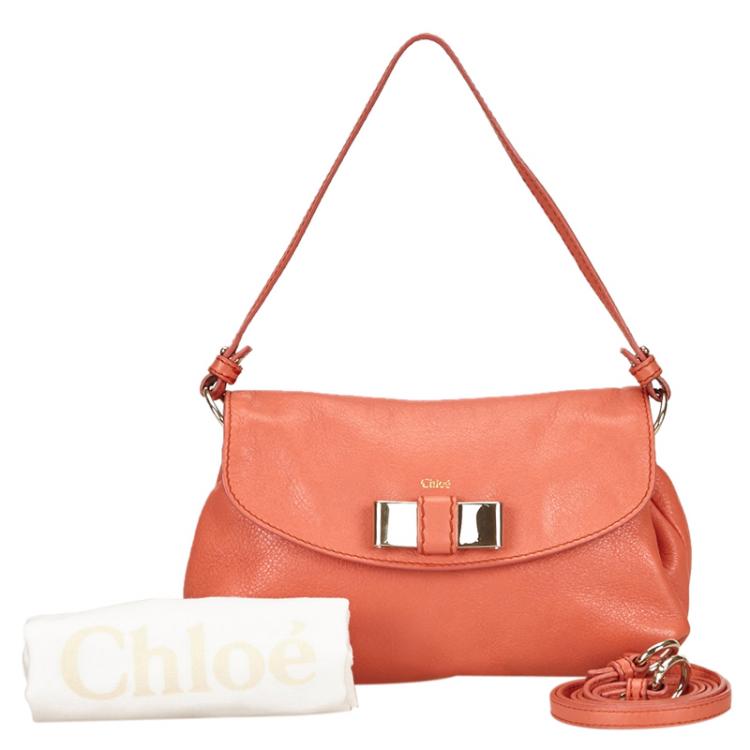 مملوكة مسبقًا Chloe Pink Leather Lily Shoulder Bag