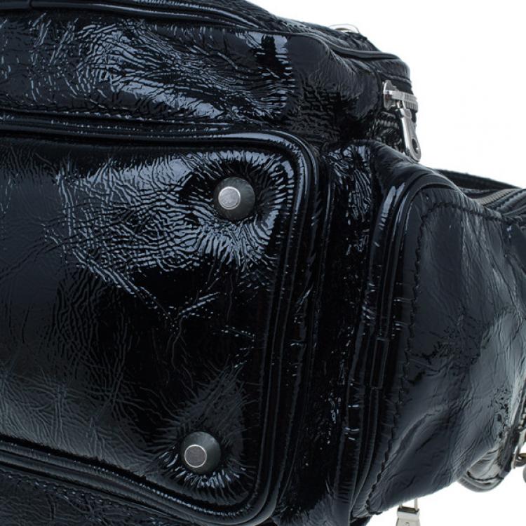 Pre Owned Chloe Black Patent Leather Ada Tote