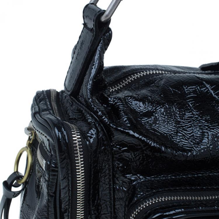Pre Owned Chloe Black Patent Leather Ada Tote