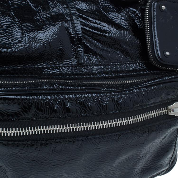 Pre Owned Chloe Black Patent Leather Ada Tote