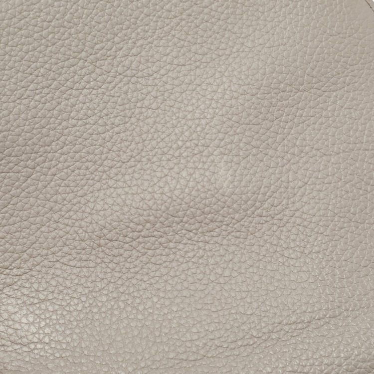 Pre Owned Chloe Grey Leather Mini Marcie Crossbody Bag