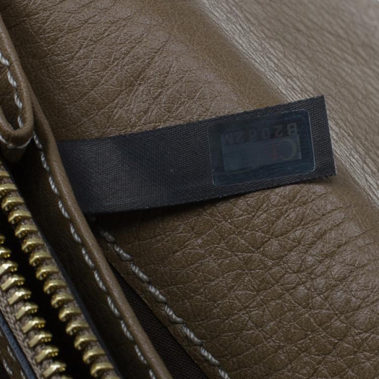 Pre Owned Chloe Nut Grained Leather Marcie Continental Wallet