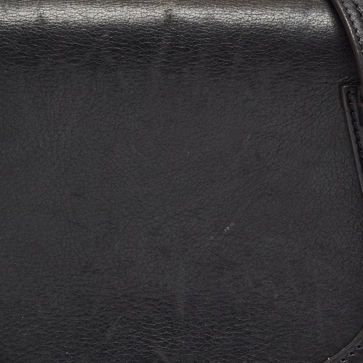 Pre Owned Chloe Black Leather Small Nile Bracelet Shoulder Bag
