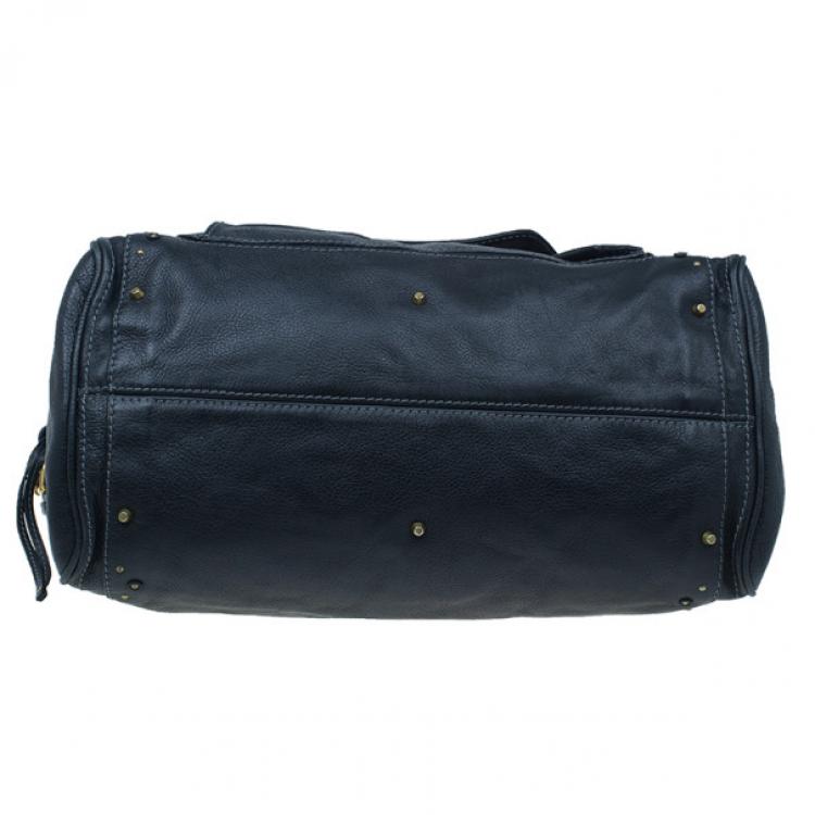 Pre Owned Chloe Black Large Leather Paddington Capsule Satchel