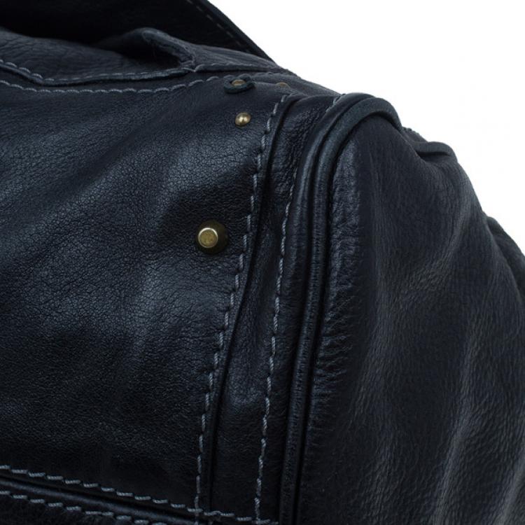 Pre Owned Chloe Black Large Leather Paddington Capsule Satchel