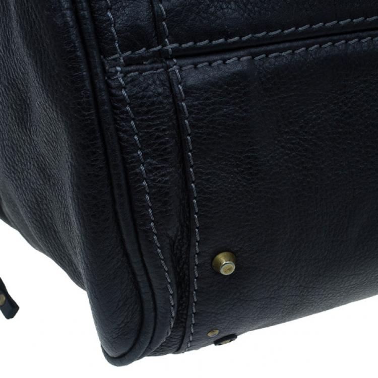 Pre Owned Chloe Black Large Leather Paddington Capsule Satchel