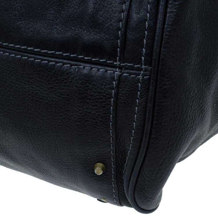 Pre Owned Chloe Black Large Leather Paddington Capsule Satchel