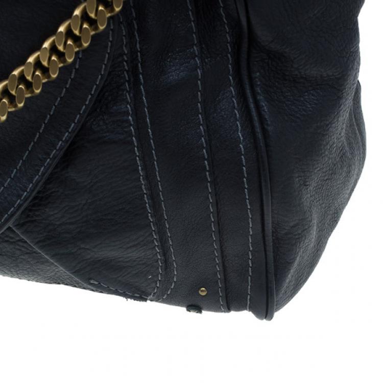 Pre Owned Chloe Black Large Leather Paddington Capsule Satchel