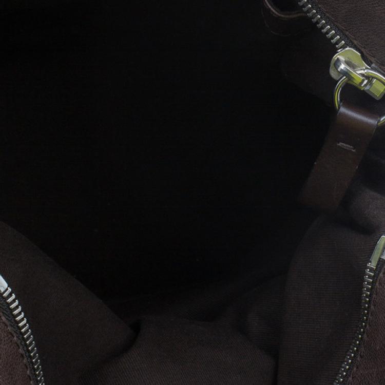 Pre Owned Chloe Brown Leather Large Kerala Horseshoe Charm Tote