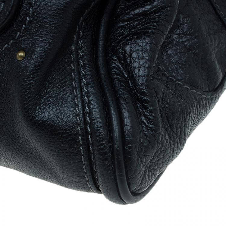 Pre Owned Chloe Black Leather Medium Paddington Satchel