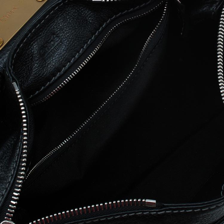 Pre Owned Chloe Black Leather Medium Paddington Satchel