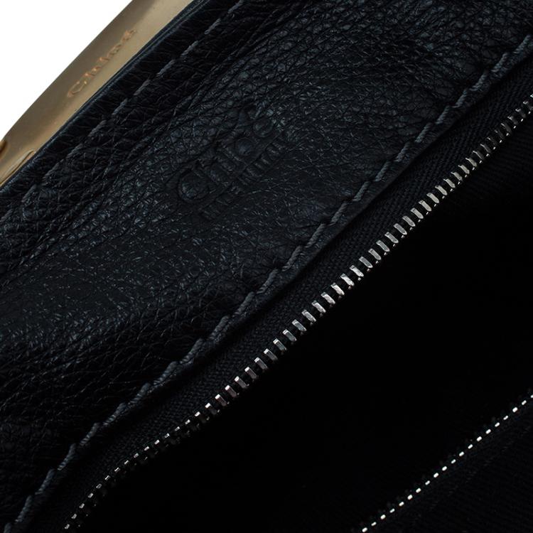 Pre Owned Chloe Black Leather Medium Paddington Satchel