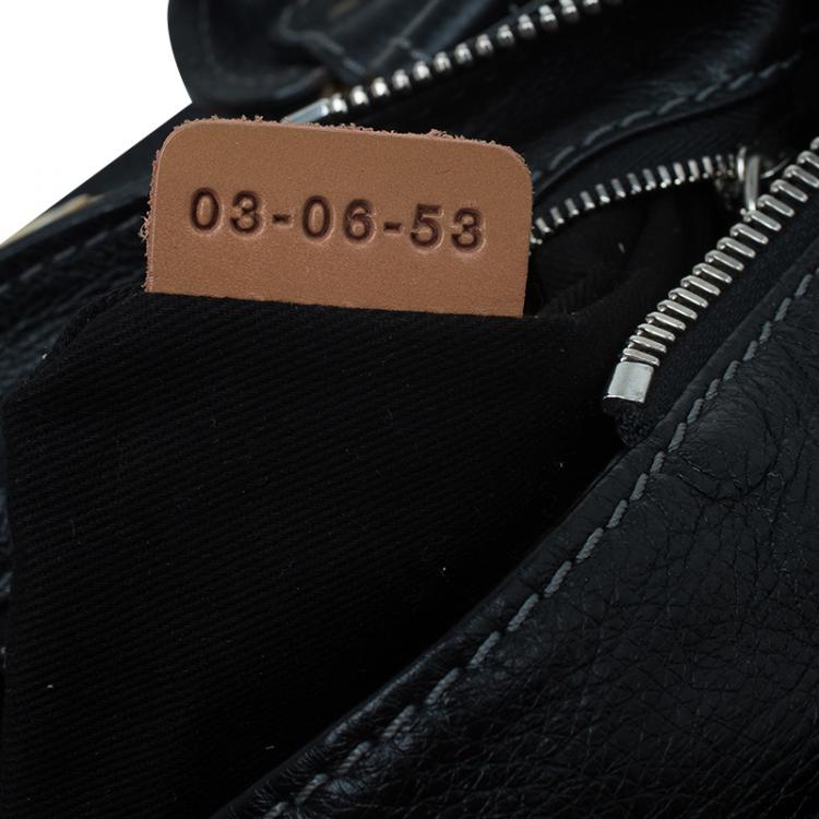 Pre Owned Chloe Black Leather Medium Paddington Satchel