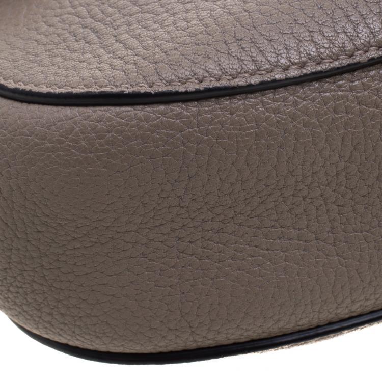 Pre Owned Chloe Beige Leather Small Drew Shoulder Bag