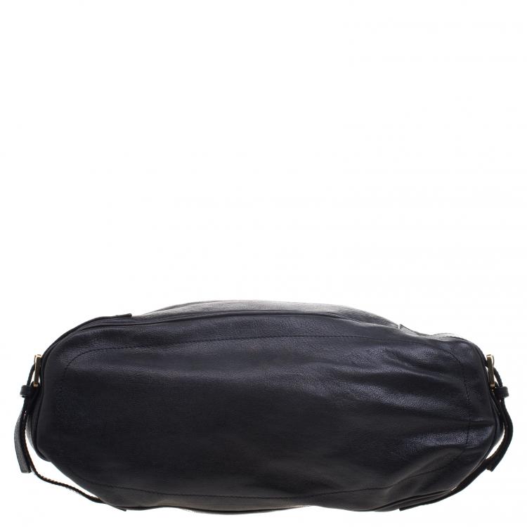 Pre Owned Chloe Metallic Black Leather Tote