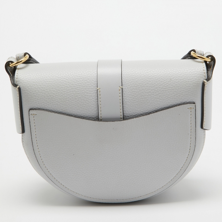 Pre Owned Chloe Light Grey Leather Darryl Shoulder Bag