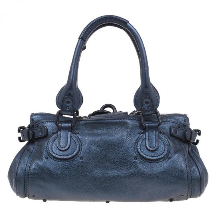 Pre Owned Chloe Electric Blue Paddington Shoulder Bag