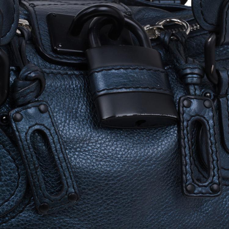 Pre Owned Chloe Electric Blue Paddington Shoulder Bag