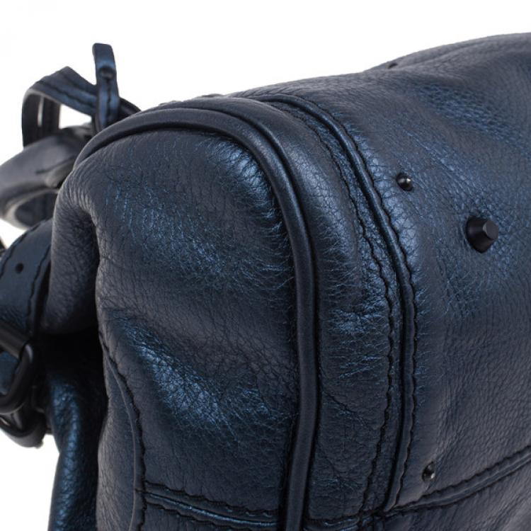 Pre Owned Chloe Electric Blue Paddington Shoulder Bag