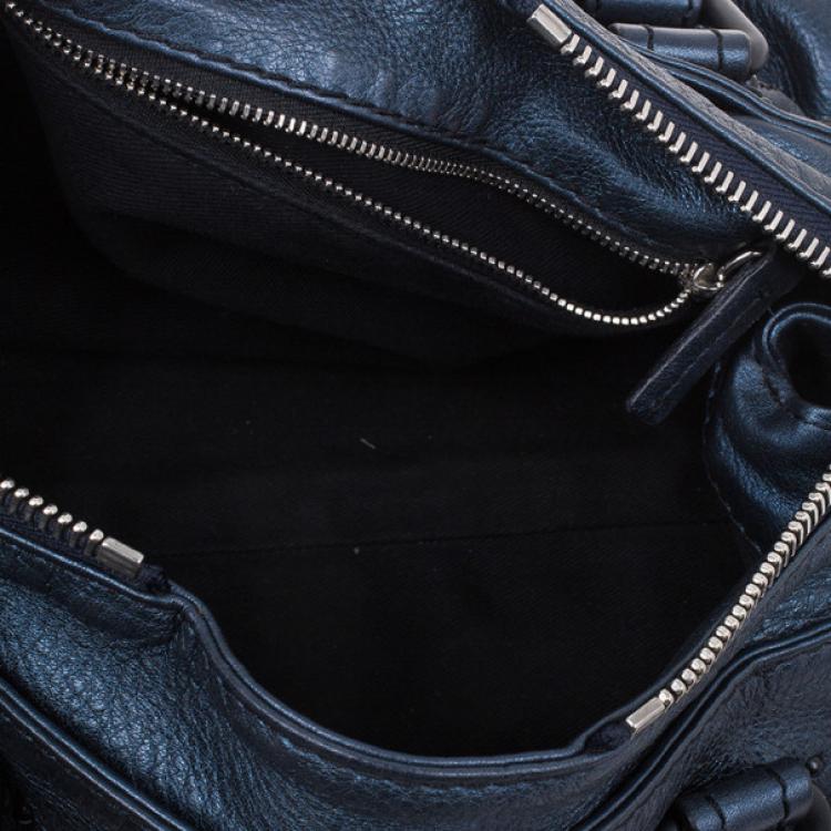 Pre Owned Chloe Electric Blue Paddington Shoulder Bag
