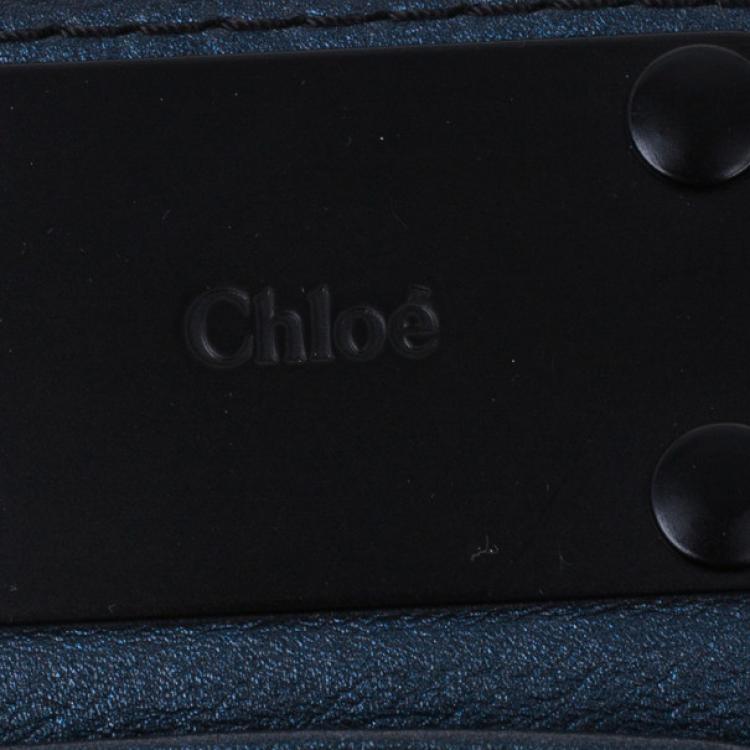 Pre Owned Chloe Electric Blue Paddington Shoulder Bag
