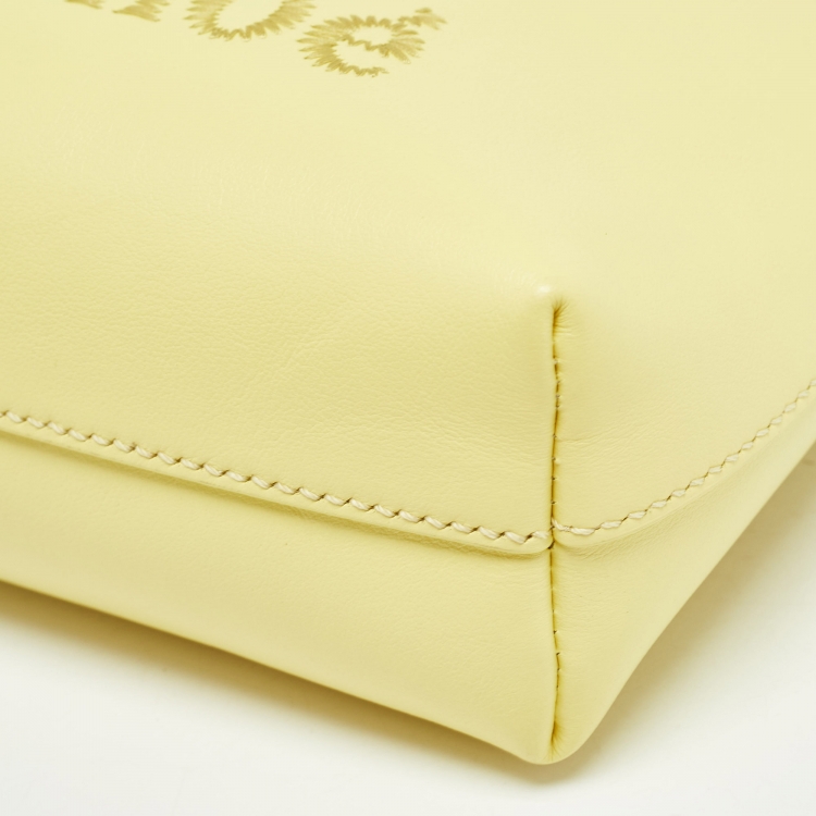 Pre Owned Chloe Yellow Leather Micro Sense Tote