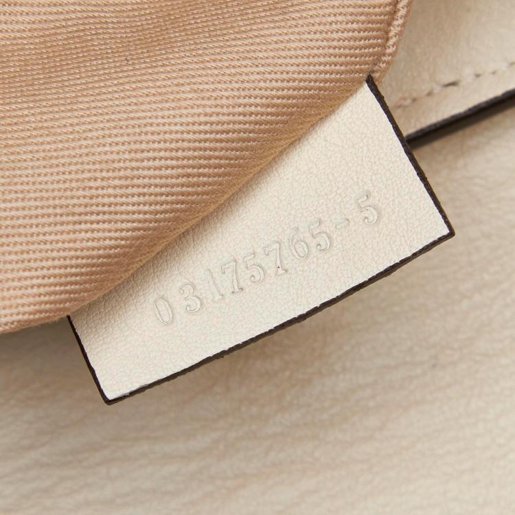 Pre Owned Chloe Off White Leather and Suede Faye Backpack