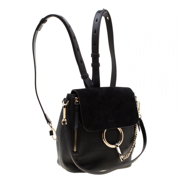 chloe black backpack
