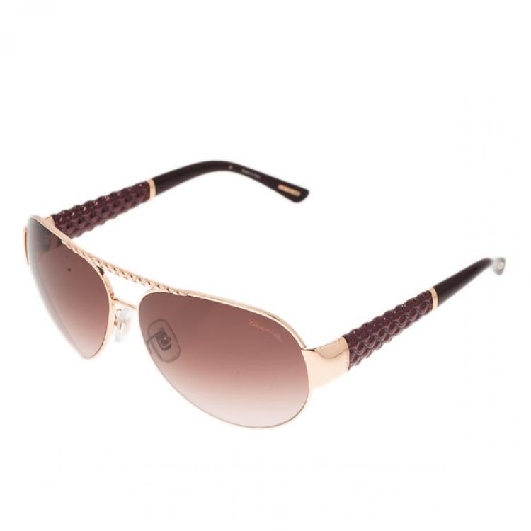 Pre Owned Chopard Gold SCH994 Aviators