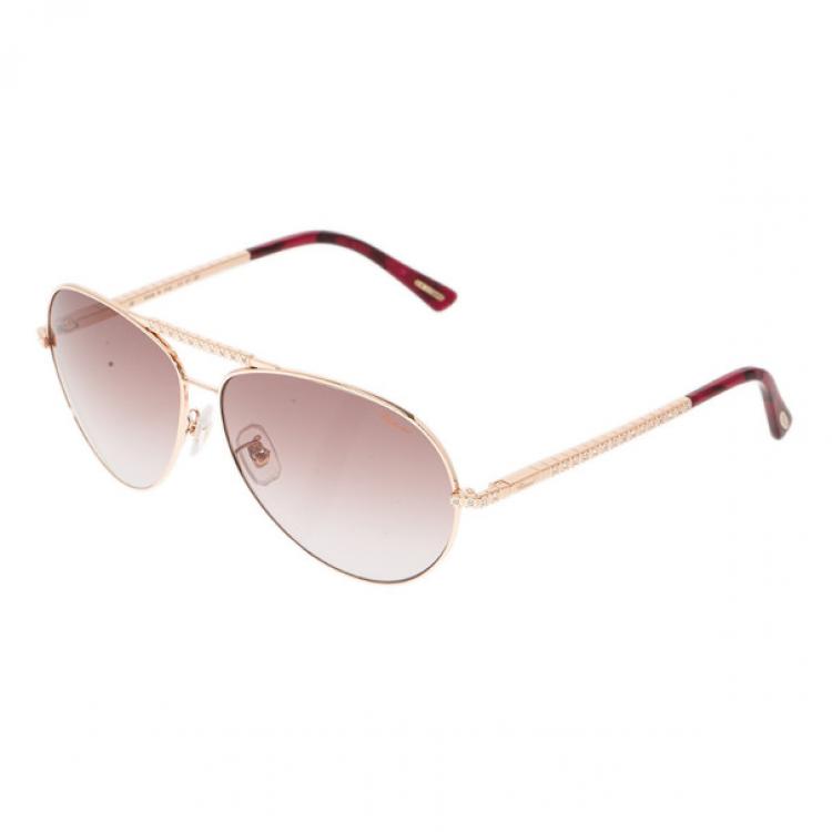 Pre Owned Chopard Gold SCH934S Aviators