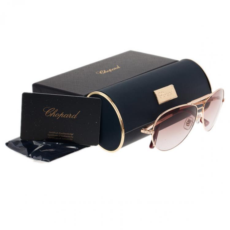 Pre Owned Chopard Gold SCH934S Aviators