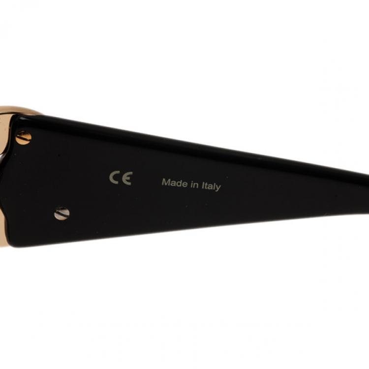 Pre Owned Chopard Black SCH939S Shield Sunglasses