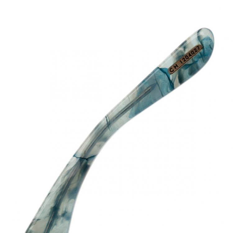 Pre Owned Chopard Blue SCH939S Shield Sunglasses