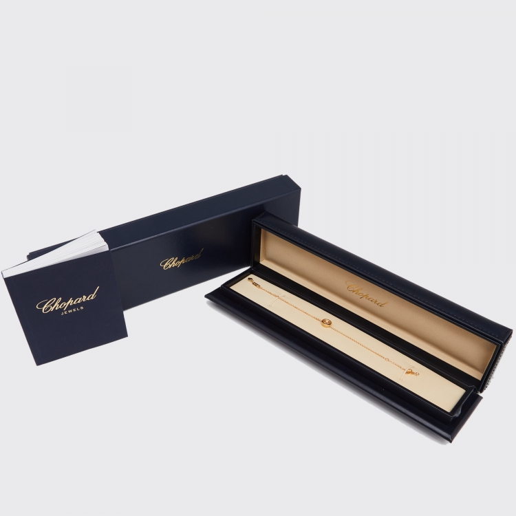 Pre Owned Chopard Happy Diamond 18k Yellow Gold Bracelet