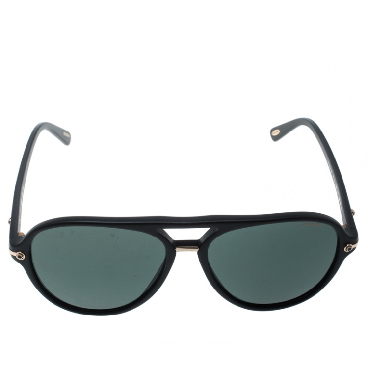 Pre Owned Chopard Black/Polarized SCH193 Aviator Sunglasses
