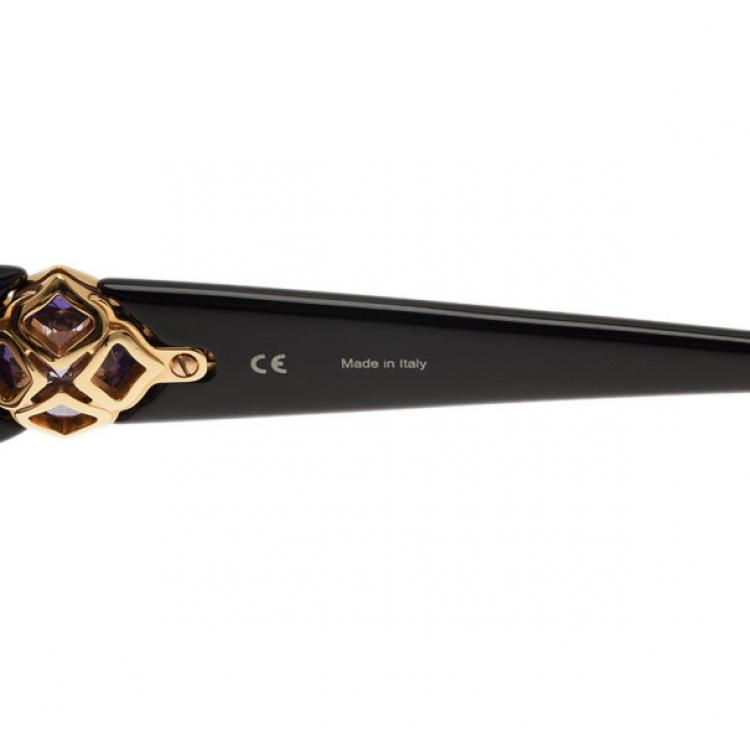 مملوكة مسبقًا Chopard Black SCH 131S 700 Square Sunglasses