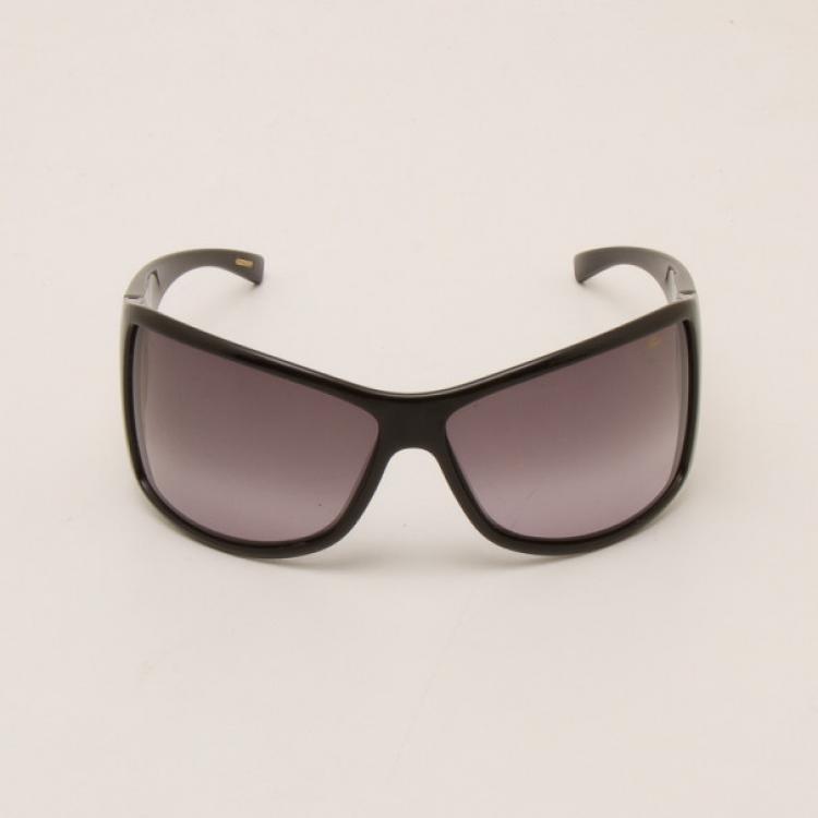 Pre Owned Chopard Black & Gold Embossed Sunglasses