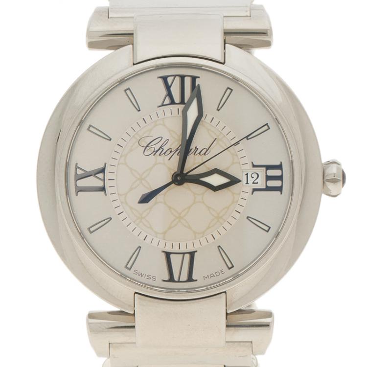 Pre Owned Chopard Silver Stainless Steel Imperiale 388532-3002 Women's Wristwatch 36 mm