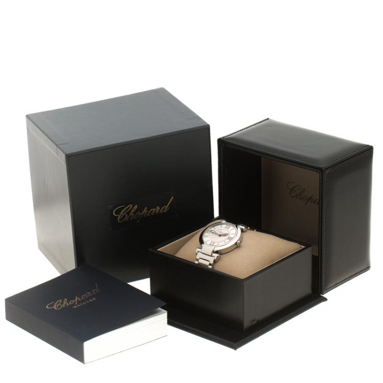Pre Owned Chopard Silver Stainless Steel Imperiale 388532-3002 Women's Wristwatch 36 mm