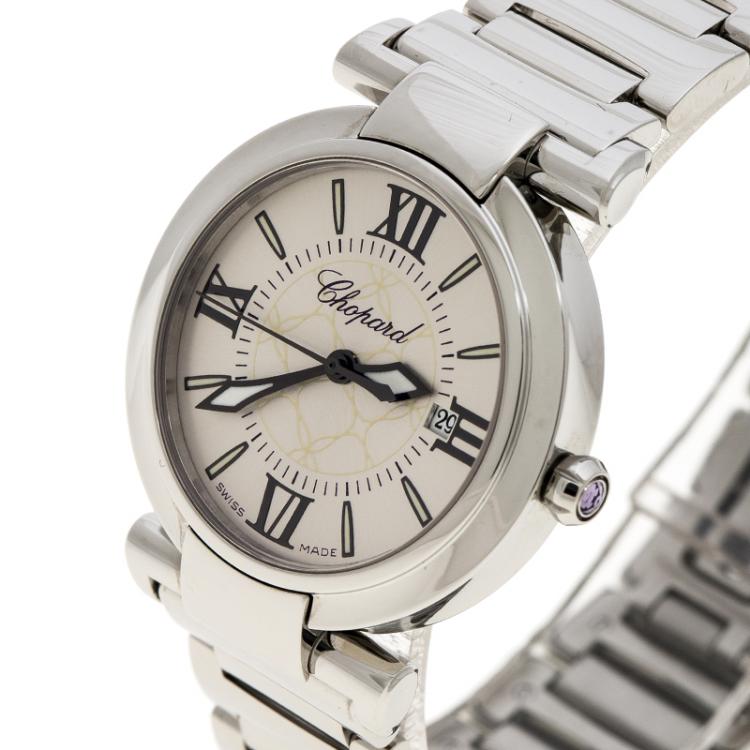 Pre Owned Chopard Silver Stainless Steel Imperiale 8541 Women's Wristwatch 28 mm