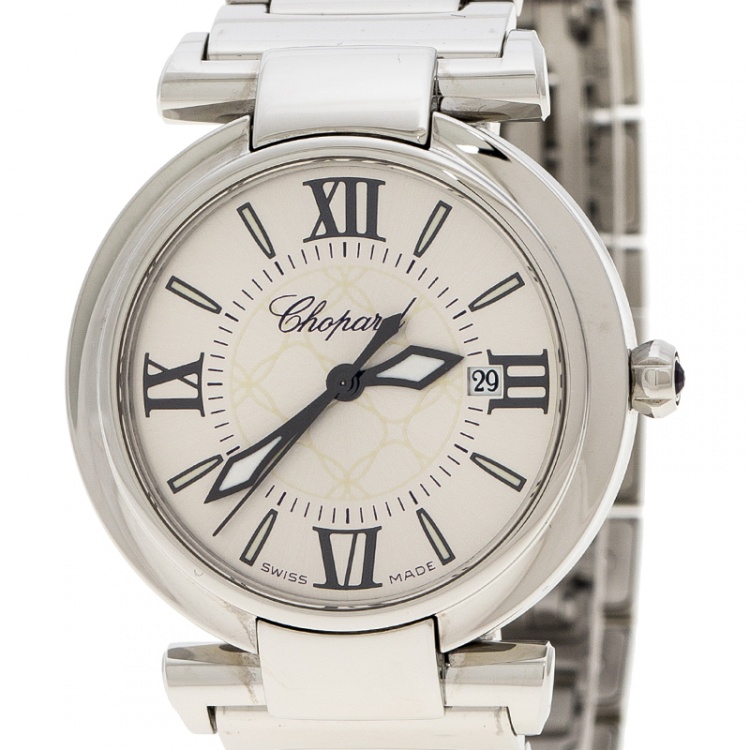 Pre Owned Chopard Silver Stainless Steel Imperiale 8541 Women's Wristwatch 28 mm