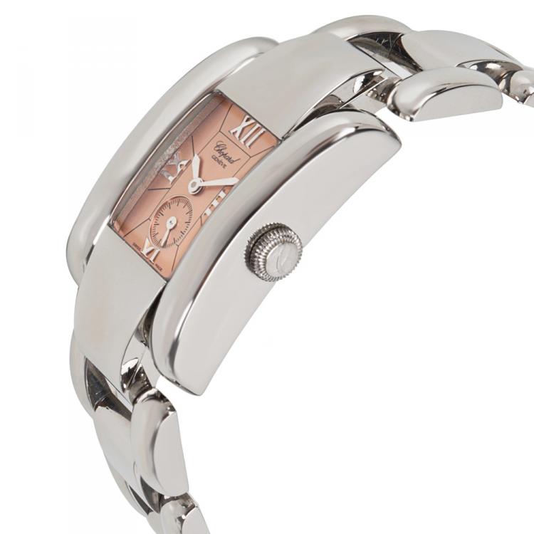 Pre Owned Chopard Salmon Stainless Steel La Strada 41/8380 Women's Wristwatch 23MM