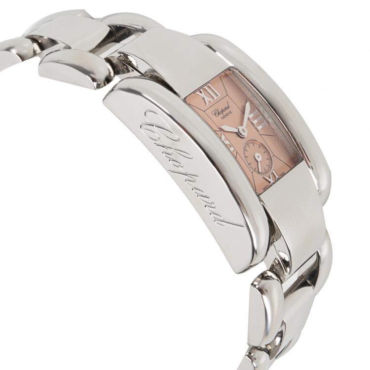 Pre Owned Chopard Salmon Stainless Steel La Strada 41/8380 Women's Wristwatch 23MM