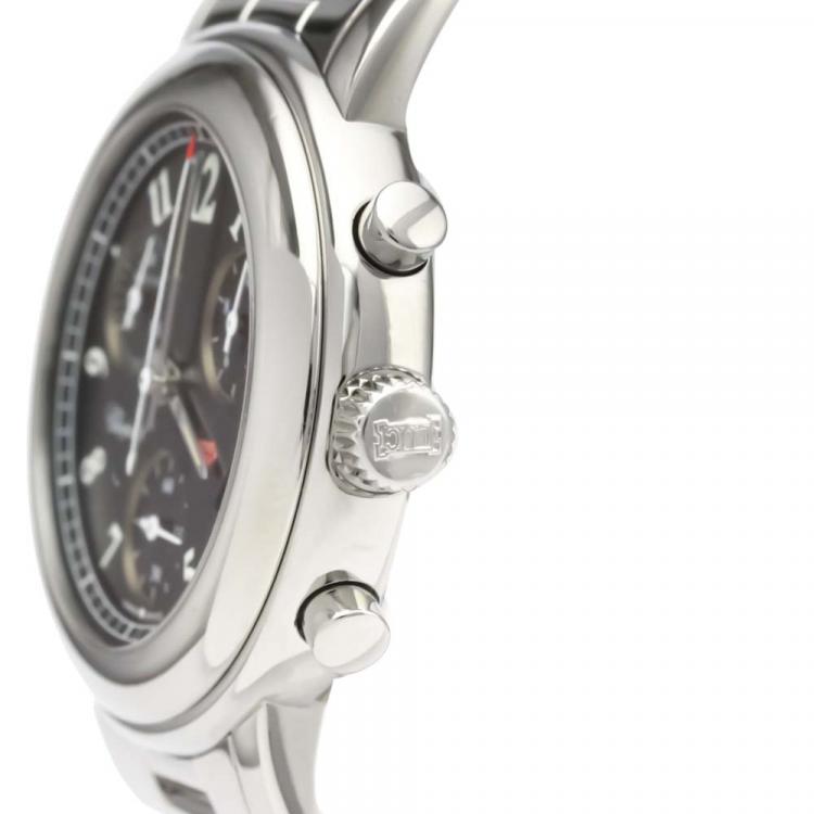 Pre Owned Chopard Black Stainless Steel Mille Miglia 8900 Quartz Women's Wristwatch 33 MM