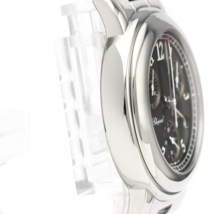 Pre Owned Chopard Black Stainless Steel Mille Miglia 8900 Quartz Women's Wristwatch 33 MM
