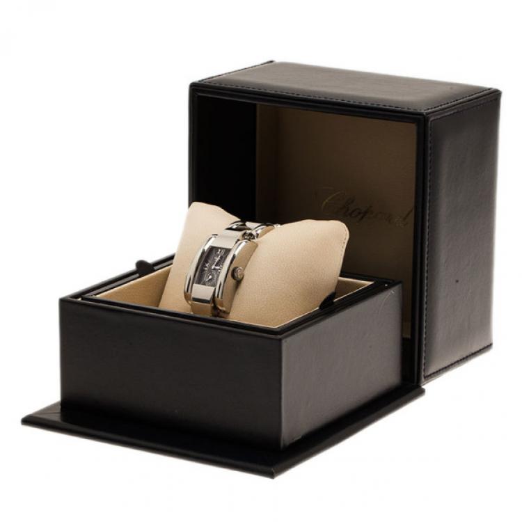 Pre Owned Chopard Black Stainless Steel La Strada Women's Wristwatch 24MM