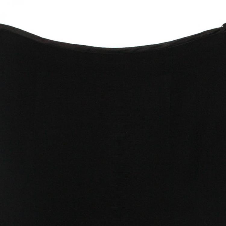 Pre Owned Christian Lacroix Vintage Bazaar Black Layer Skirt M