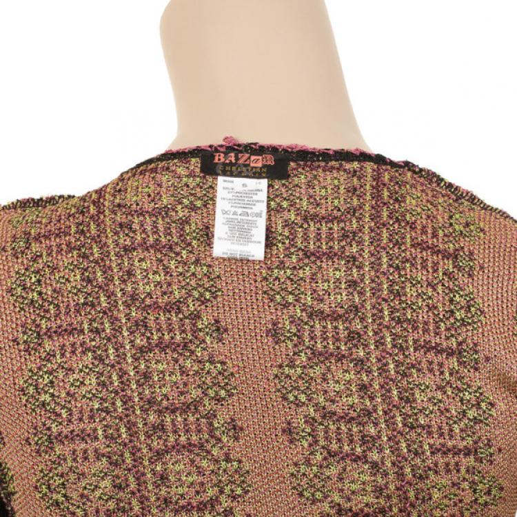 مملوكة مسبقًا Christian Lacroix Multicolor Knitted Long Sleeve Shirt