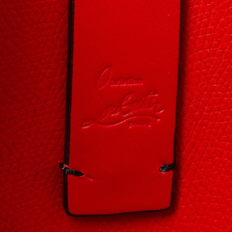 Pre Owned Christian Louboutin Black Leather Mini Cabata Tote